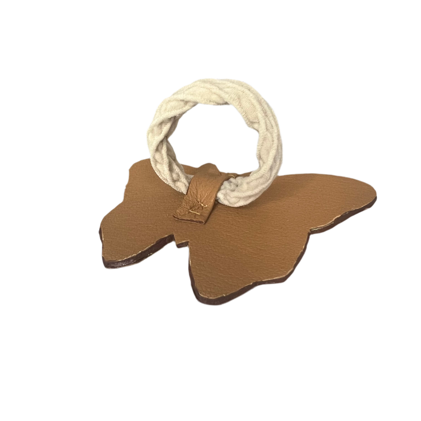 Leather Butterfly Hair Tie