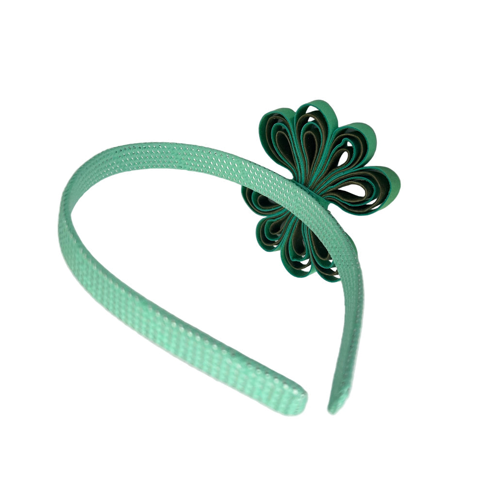 Kanzashi Flower Headband - Japanese-Inspired Hair Accessory with Glass Beads