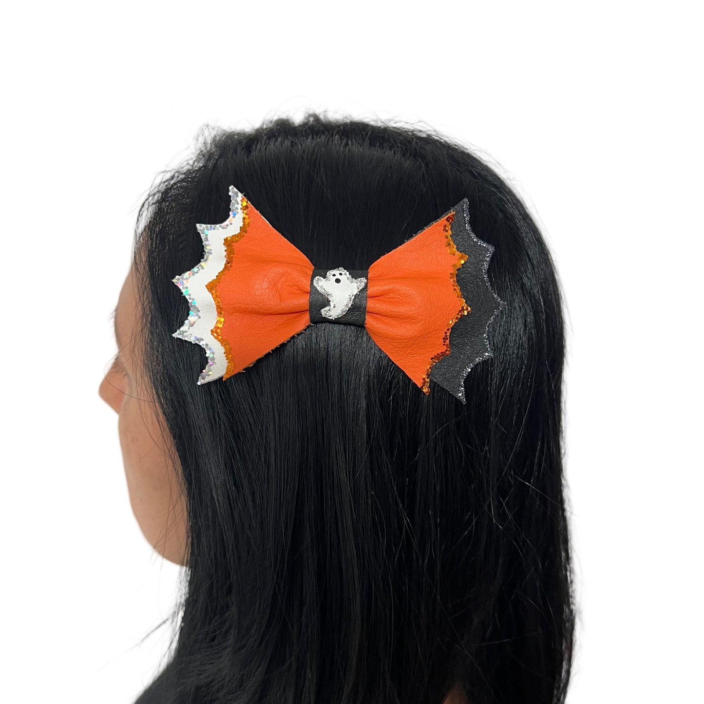 Spooky Wings & Ghost Bow Hair Clip