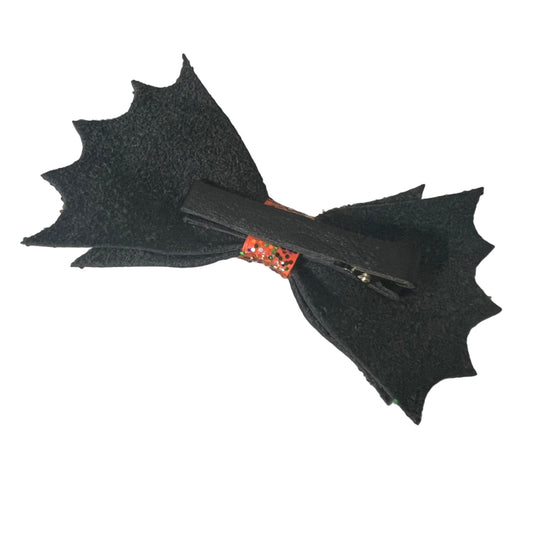 Witch's Enchanted Glitter Hair Bow - Spellbinding Elegance