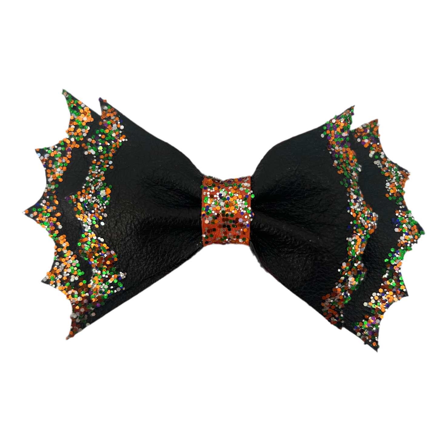 Witch's Enchanted Glitter Hair Bow - Spellbinding Elegance