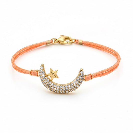 Celestial Dreams Moon & Star Bracelet