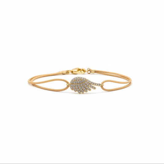 Golden Wings of Grace Bracelet