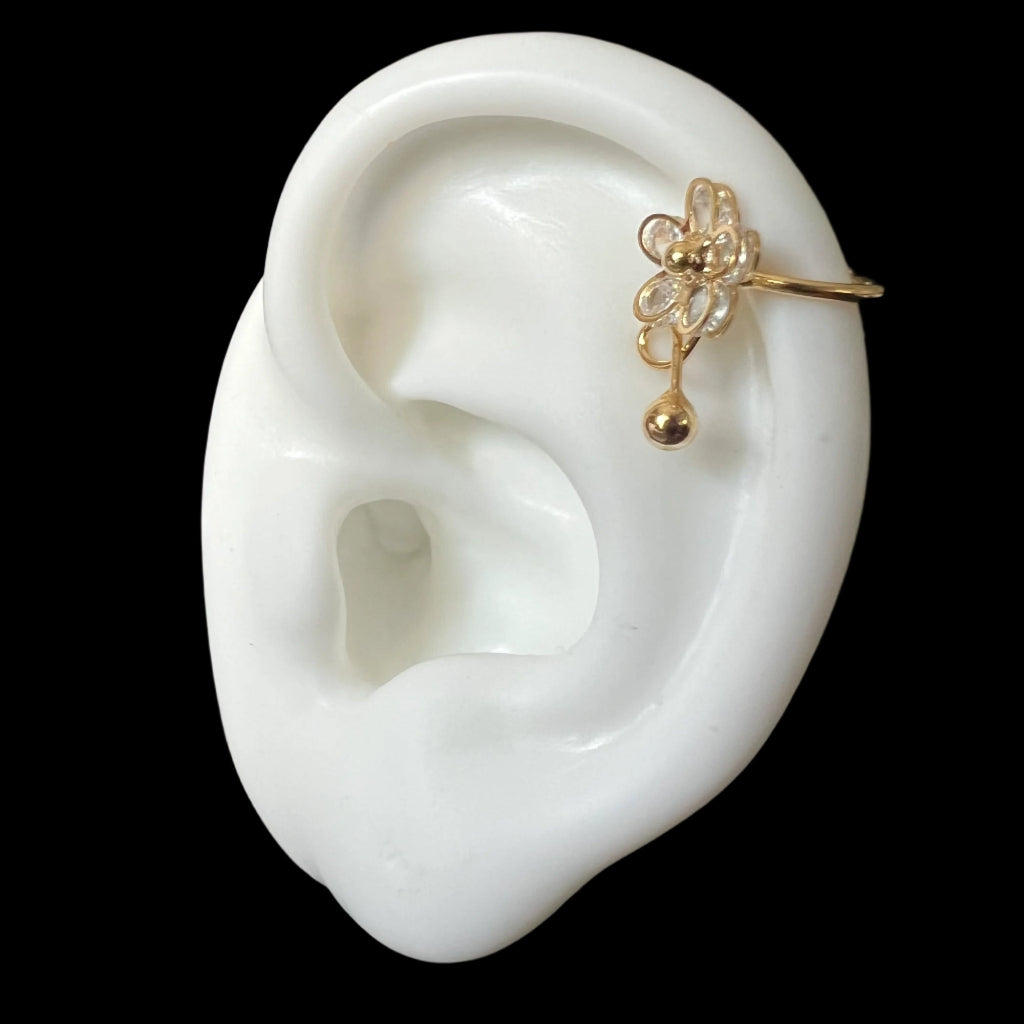 Flower Ear Cuff