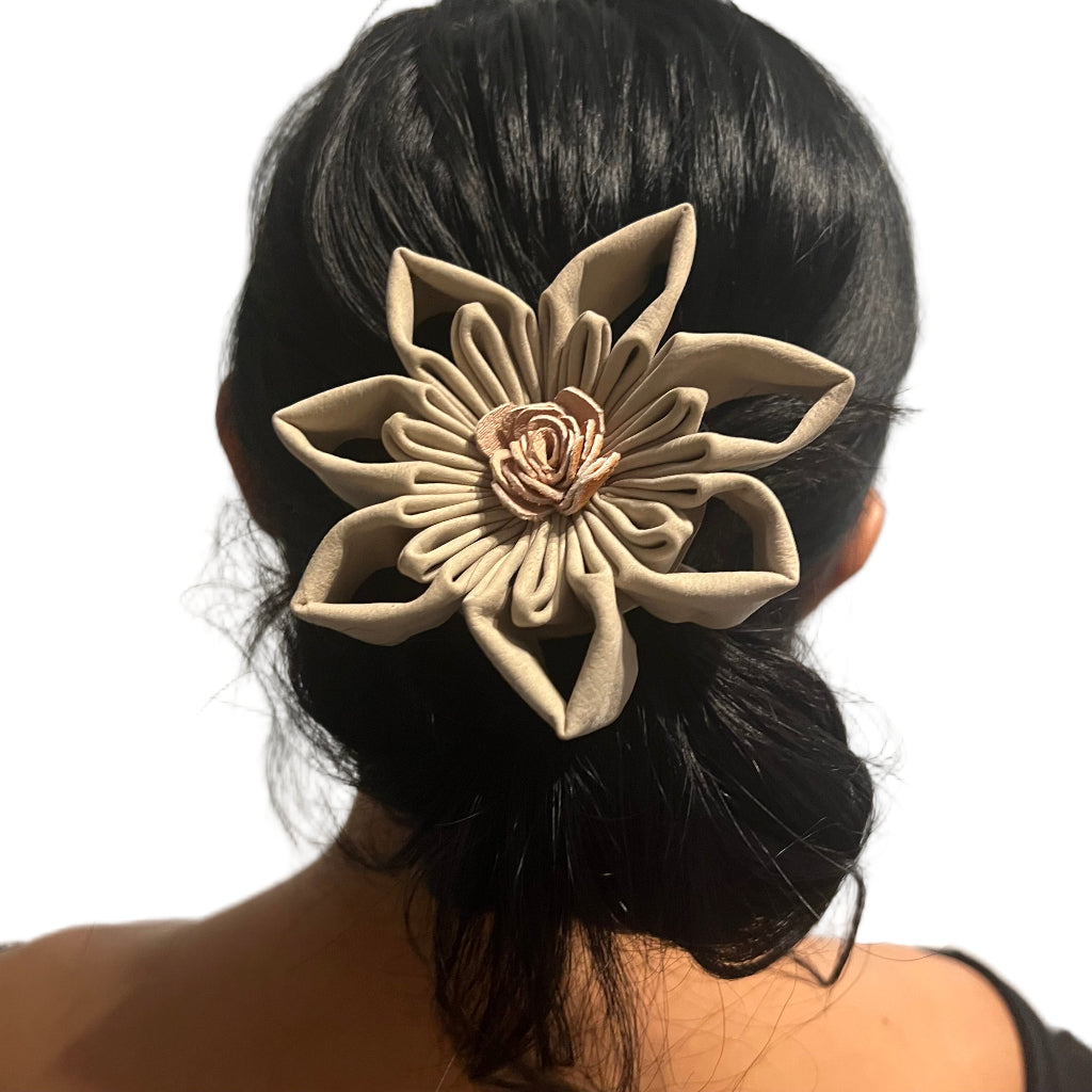 Kanzashi Leather Hair Tie