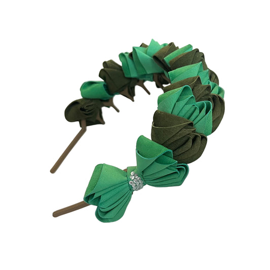 Day of the Dead Catrina Crown - Emerald Suede Crystal Enchantment