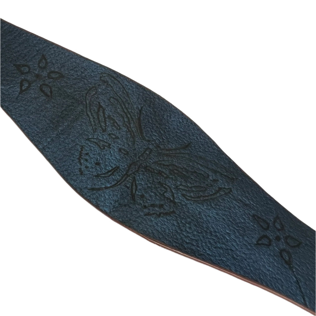 Reversible Butterfly Leather Cuff