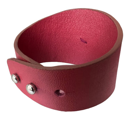 Leather Flower Cuff