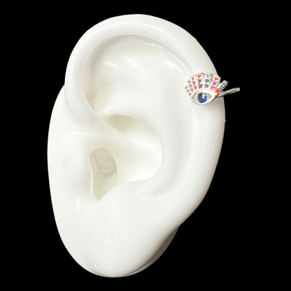 Evil Eye Ear Cuff