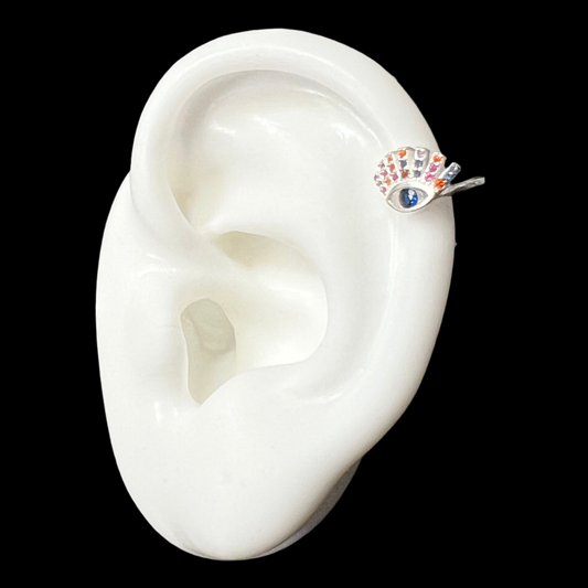 Evil Eye Ear Cuff