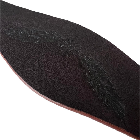 Leaf Leather Cuff