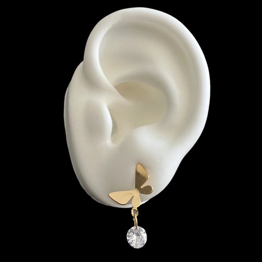 Tiny Butterfly Single Stud
