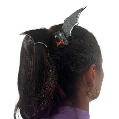 Midnight Bat Wing Hairpin - Gothic Glitter Enchantment