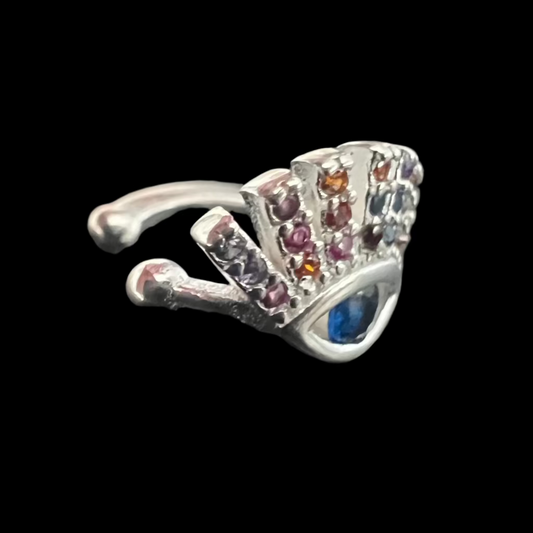 Evil Eye Ear Cuff