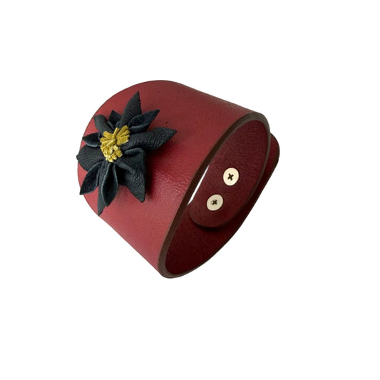 Blossom Leather Cuff