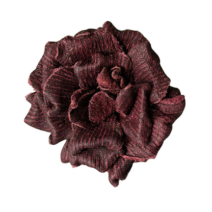 The Velvet Rose – Handcrafted Kidskin Leather Rose Shoe Clip by AngieVero