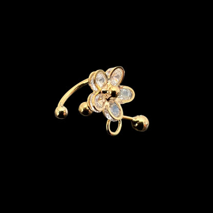 Flower Ear Cuff