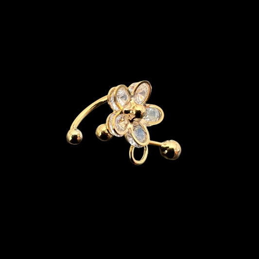Flower Ear Cuff
