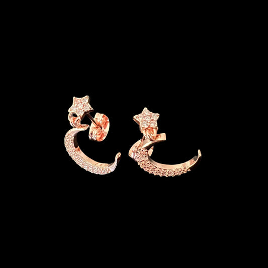 Moon & Star Studs