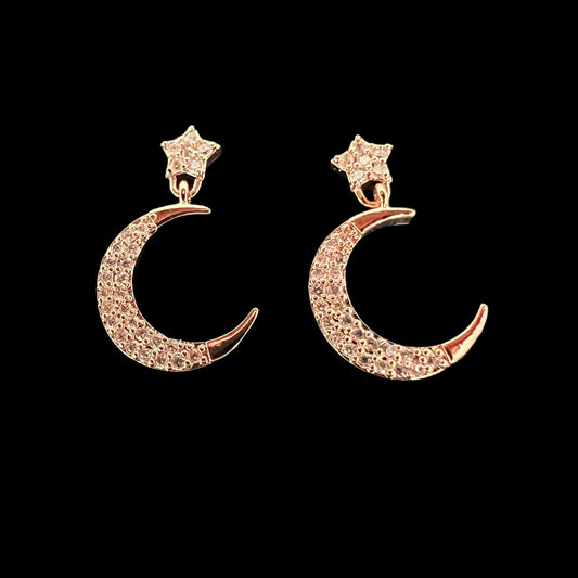 Moon & Star Studs
