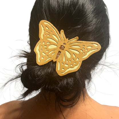 Leather Butterfly Hair Tie
