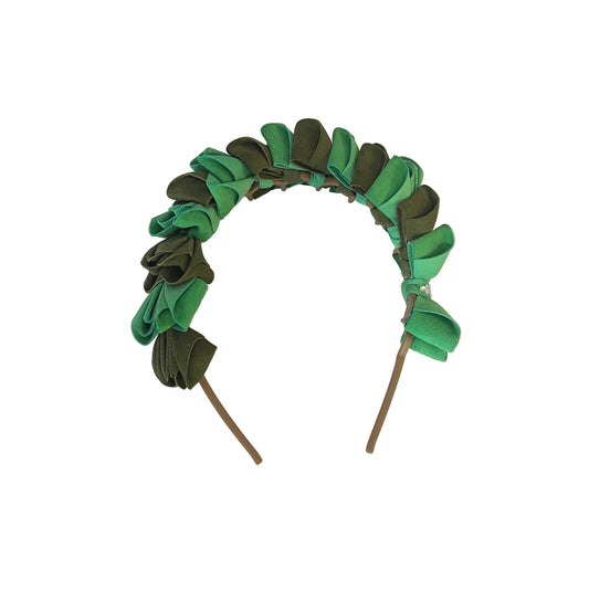 Day of the Dead Catrina Crown - Emerald Suede Crystal Enchantment