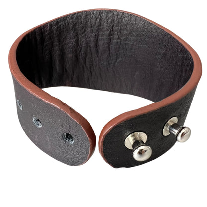 Leaf Leather Cuff