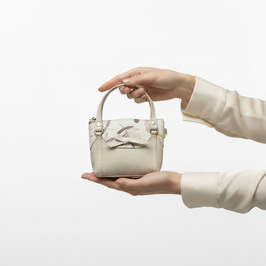 Cream Mini Satchel - Tiny