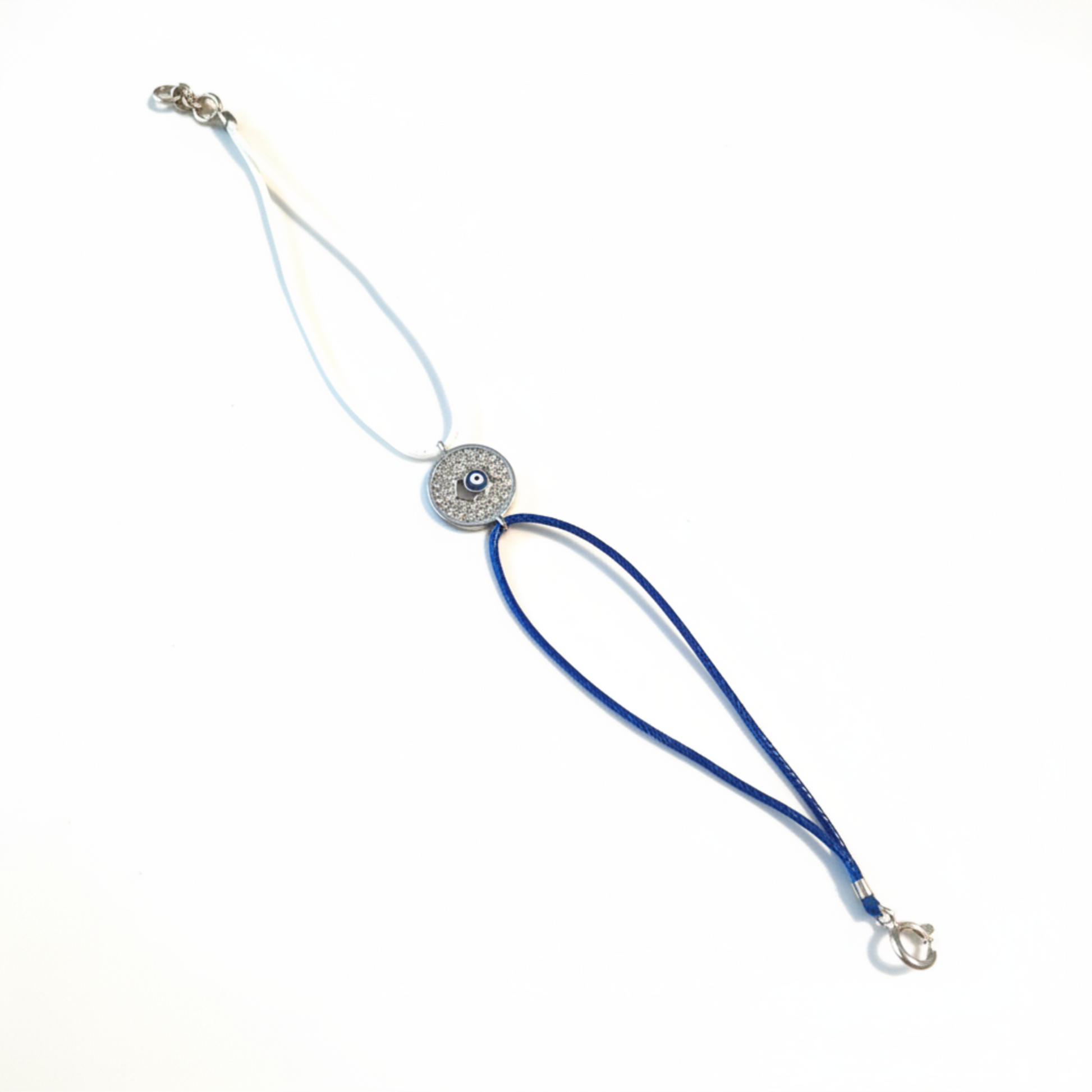 Evil Eye Bracelet on White Background