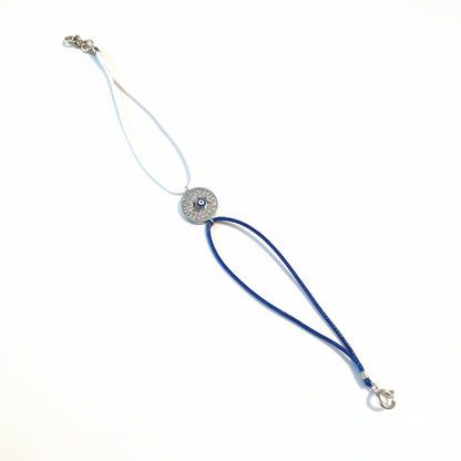 Evil Eye Bracelet on White Background