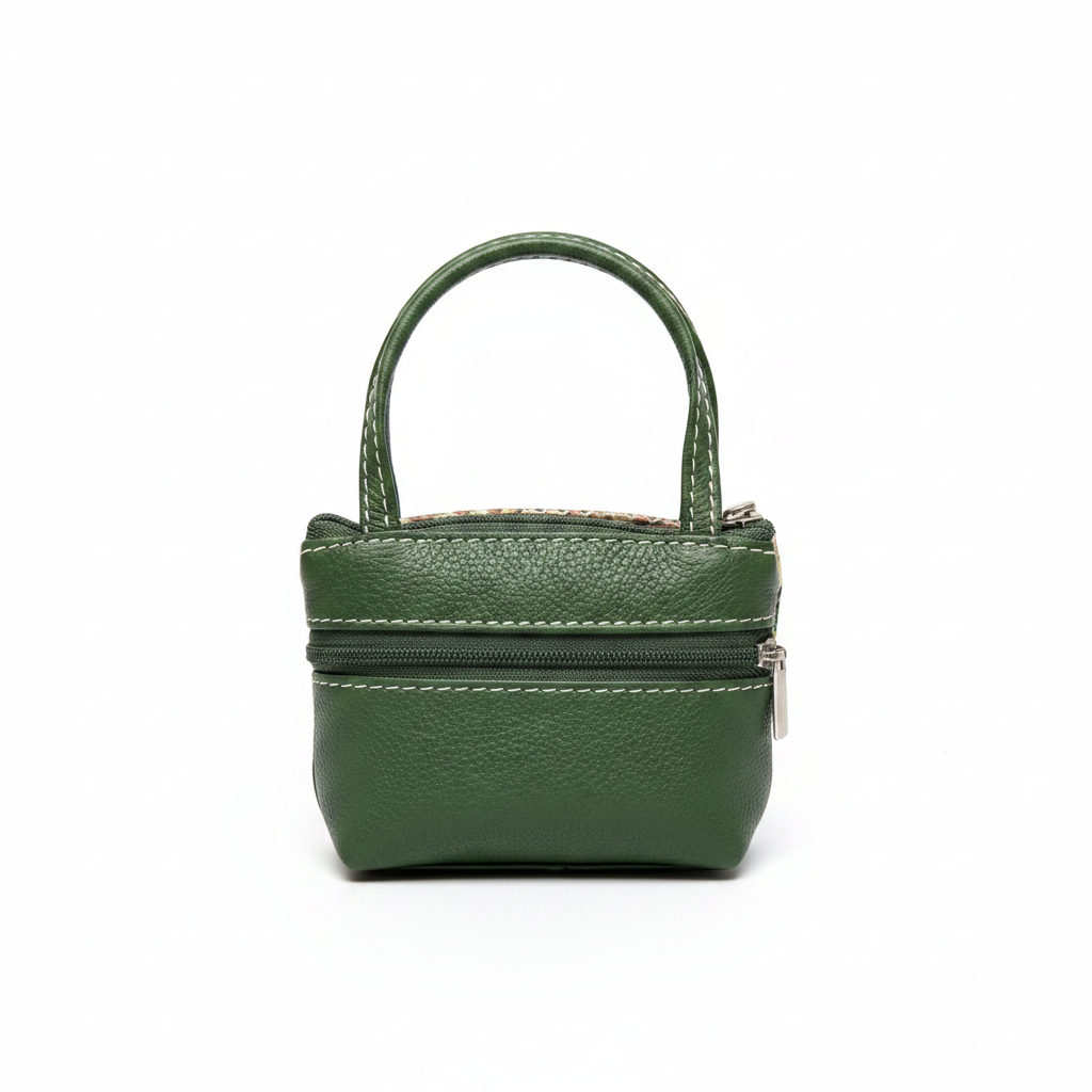 Green Mini Bag White Background