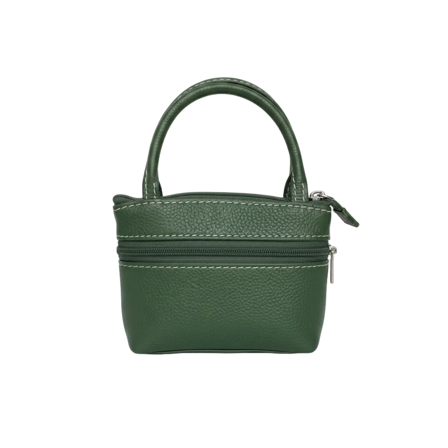 Green Mini Tote Back View White Background