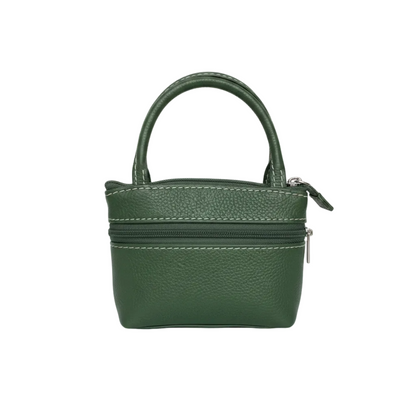 Green Mini Tote Back View White Background