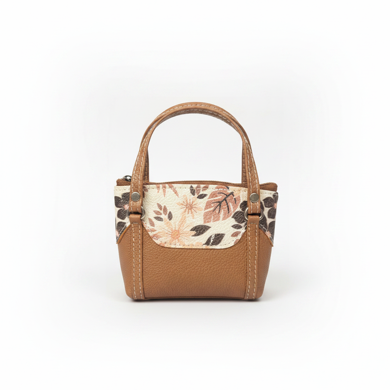 Terracotta Garden Mini Satchel – Front White BG